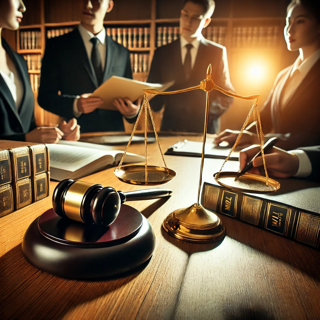 Scales of justice representing integrity